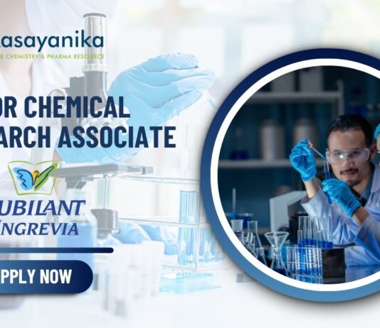 Senior Chemical Research Associate at Jubilant