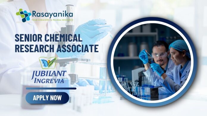 Senior Chemical Research Associate at Jubilant