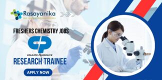 Freshers Chemistry jobs at Colgate