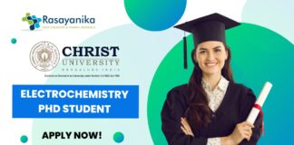 PhD Electrochemistry Job at Christ University, Bangalore