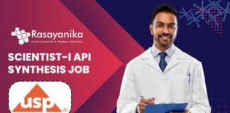Scientist-I API Synthesis Job - at USP,