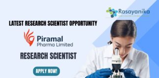 Research Scientist Job at Piramal Pharma