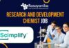 Research And Development Chemist - Walk-In at Scimplify