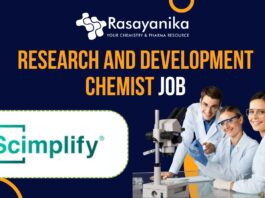 Research And Development Chemist - Walk-In at Scimplify