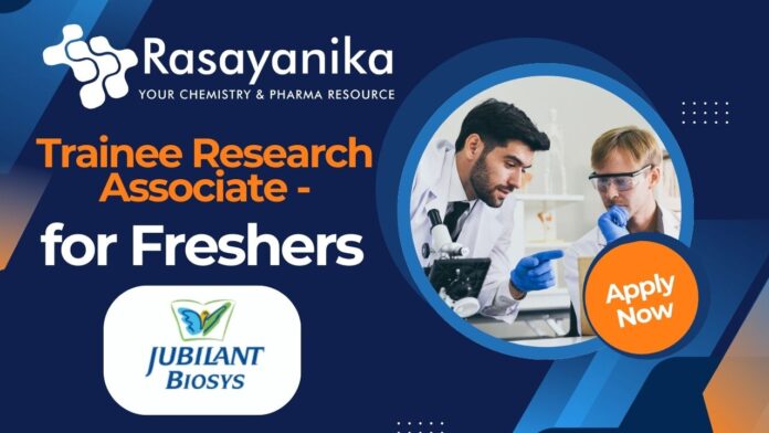 Trainee Research Associate Job