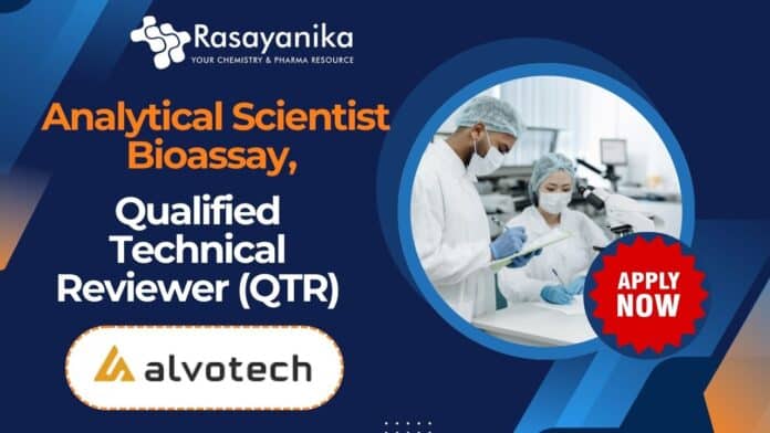 Analytical Scientist Bioassay Job at Alvotech