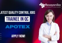 Latest Quality Control jobs at Apotex