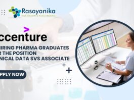 Accenture is hiring Pharma graduates
