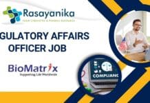 Regulatory Affairs Officer Job