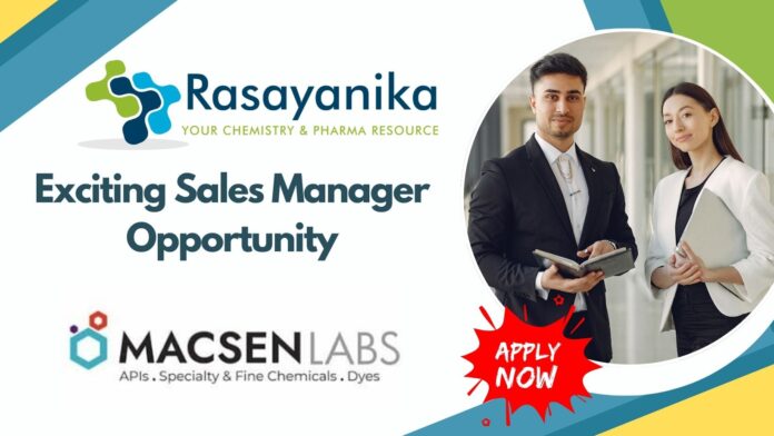  Sales Manager at Macse - Laboratories