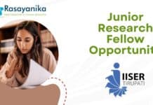 Junior Research Fellow Opportunity