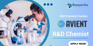 R&D Chemist Position at Avient