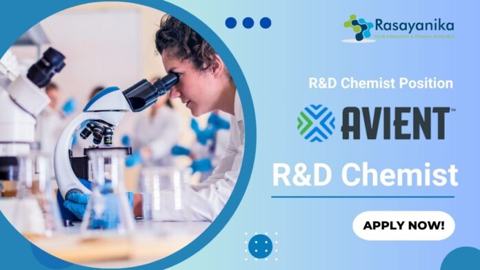 R&D Chemist Position at Avient
