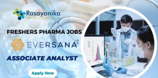 Freshers Pharma Jobs at Eversana