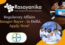 Regulatory Affairs Manager Bayer - in Delhi, Apply Now!