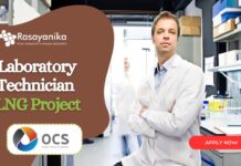 Laboratory Technician FLNG Project -