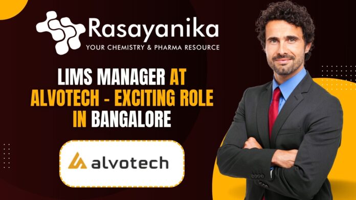 Alvotech Chemistry Manager Job Opening - Apply Now