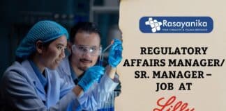Regulatory Affairs Manager/Sr. Manager – Job at Lilly, Pharma Apply!  