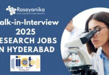 CSIR-IICT Walk-in-Interview 2025 Research Jobs in Hyderabad