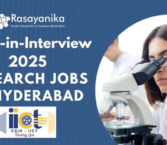 CSIR-IICT Walk-in-Interview 2025 Research Jobs in Hyderabad