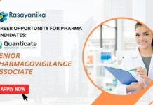 Career Opportunity for Pharma Candidates: Senior Pharmacovigilance Associate Job at Quanticate | Apply Now