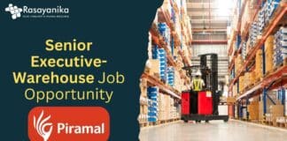 Senior Executive-Warehouse Job Opportunity