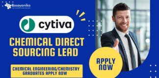 Cytiva Chemical Direct Sourcing Lead - Chemical EngineeringChemistry Graduates Apply Now 
