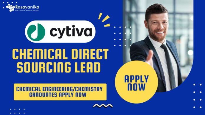 Cytiva Chemical Direct Sourcing Lead - Chemical EngineeringChemistry Graduates Apply Now 