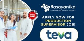 Supv Production at Teva Pharmaceuticals