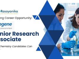 Exciting Career Opportunity: Syngene Senior Research Associate Job - MSc Chemistry Candidates can Apply
