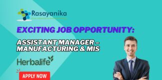 Exciting Job Opportunity: Assistant Manager – Manufacturing & MIS Job at Herbal Life, India