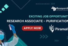 Exciting Job Opportunity: Research Associate – Purification at Piramal Group- Apply Now 