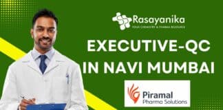 Executive-QC – Piramal Pharma Solutions at Navi Mumbai