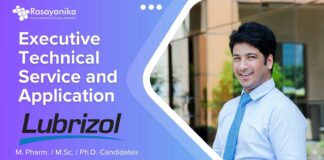 Executive Technical Service and Application at Lubrizol - M. Pharm. M.Sc. Ph.D. Candidates Apply Now! (1)