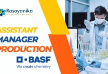Assistant Manager -Production Job at BASF India | Apply Now