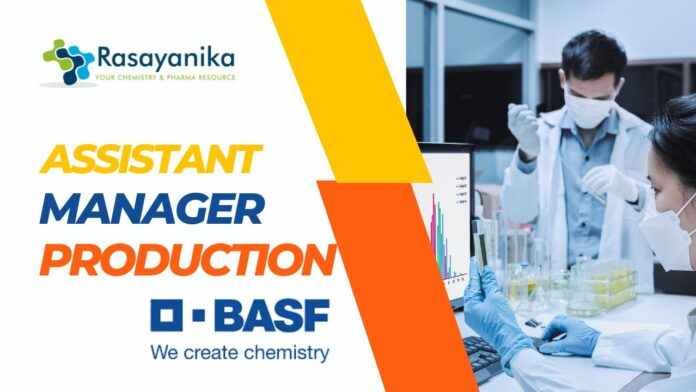 Assistant Manager -Production Job at BASF India | Apply Now