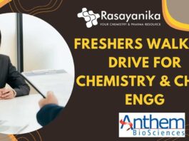 Freshers Anthem Biosciences Walk-In Interview