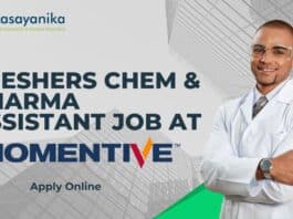 Freshers Chem & Pharma Assistant Job at Momentive, Apply Online