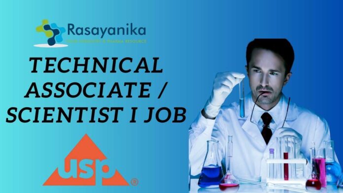 Technical Associate / Scientist I Job at USP | Apply Now