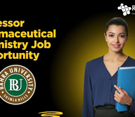 Professor Pharmaceutical Chemistry Job Opportunity