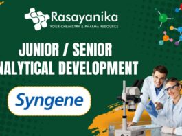 Junior / Senior Analytical Development