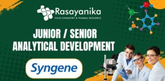 Junior / Senior Analytical Development