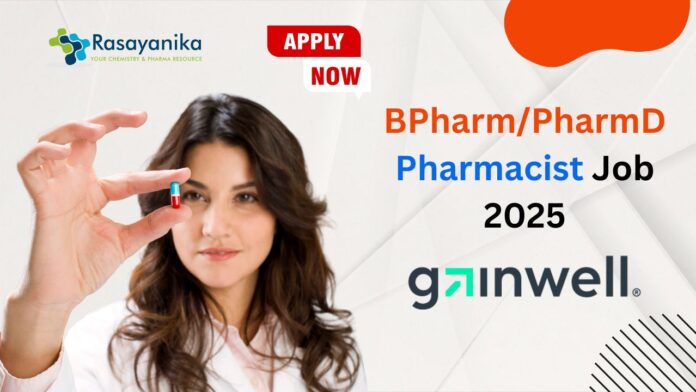 BPharm/PharmD Pharmacist Job 2025