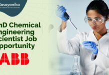 PhD Chemical Engineering Scientist Job Opportunity