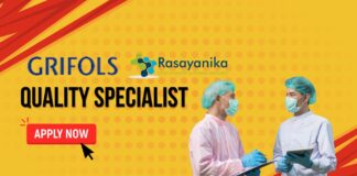 Grifols Hiring: Quality Specialist Job in Gurgaon- Apply Now 