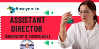 HPPSC Assistant Director (Chemistry & Toxicology) – Apply Now!!