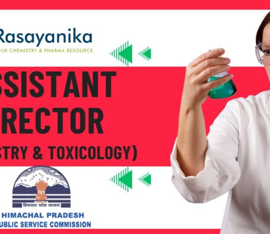 HPPSC Assistant Director (Chemistry & Toxicology) – Apply Now!!