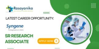 Latest Career Opportunity: Sr Research Associate Job at Syngene, Bangalore- Apply Now 