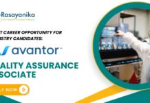 Latest Career Opportunity for Chemistry Candidates Avantor is Hiring for Quality Assurance Associate – Apply Now!