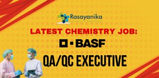 Latest Chemistry Job: QA/QC Executive Job at BASF SE – Apply for a Key Quality Role